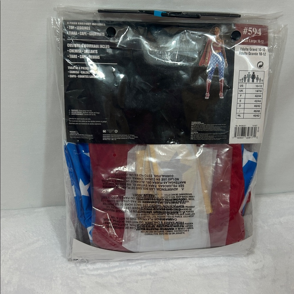 Wonder Woman DC Comics Costume for Women. NIP - Picture 6 of 8